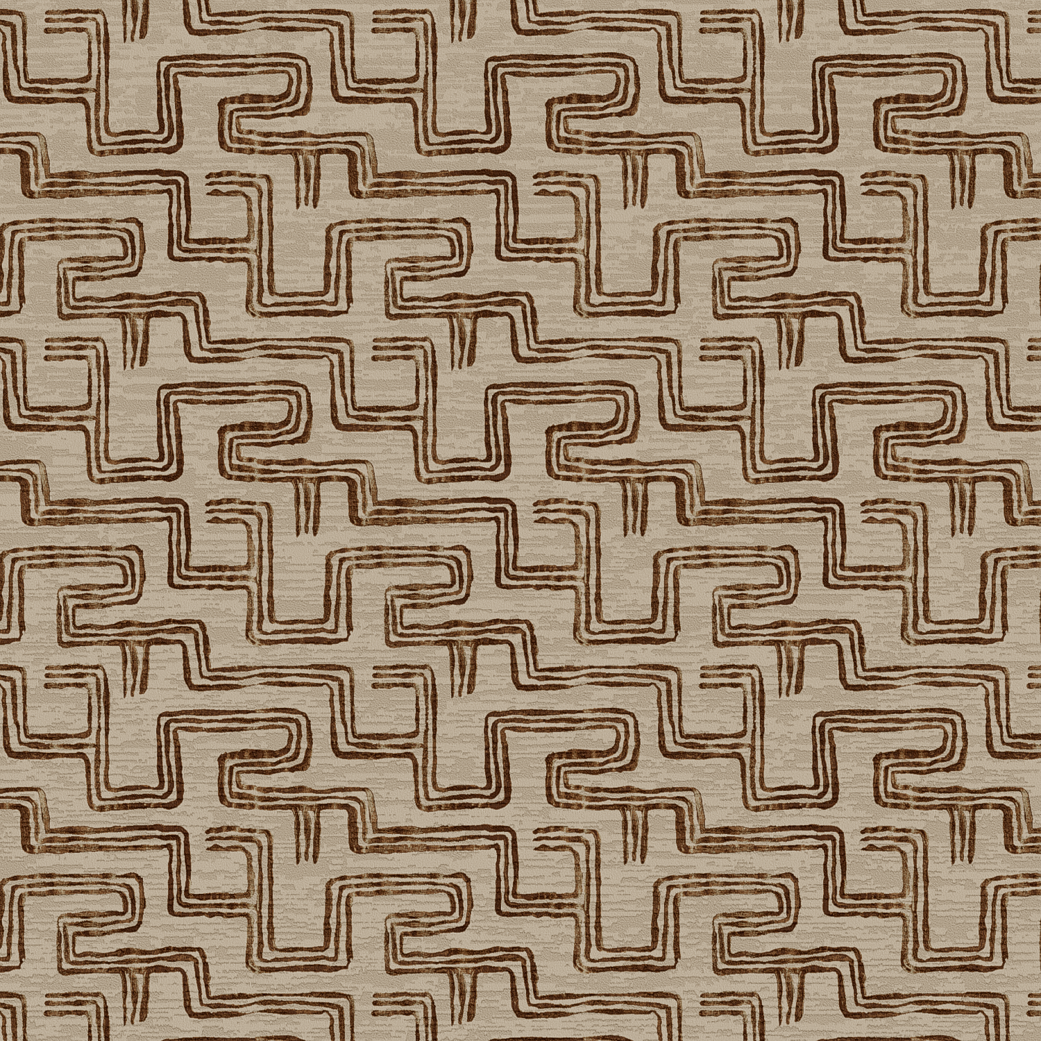 Linked Lines II beige