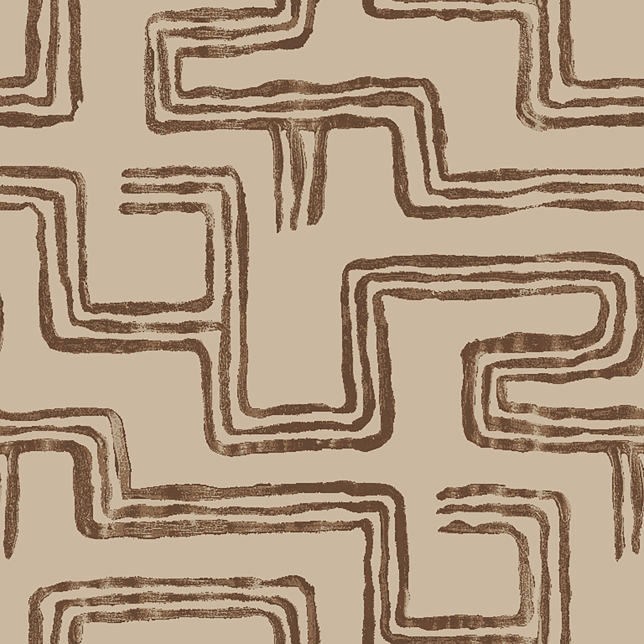 Linked Lines II beige