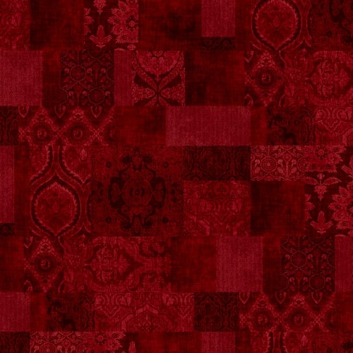 Patchwork red