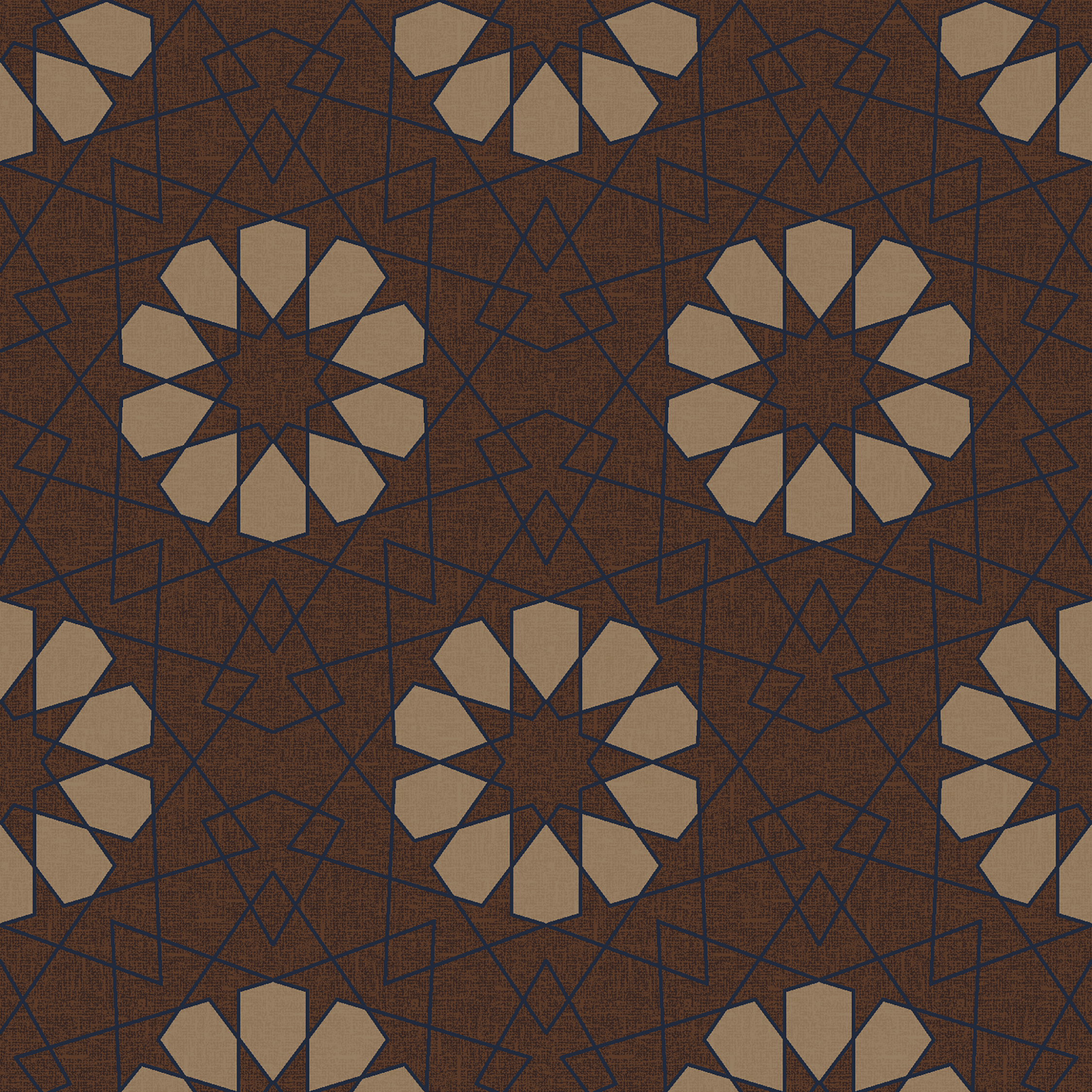 geometric lace brown