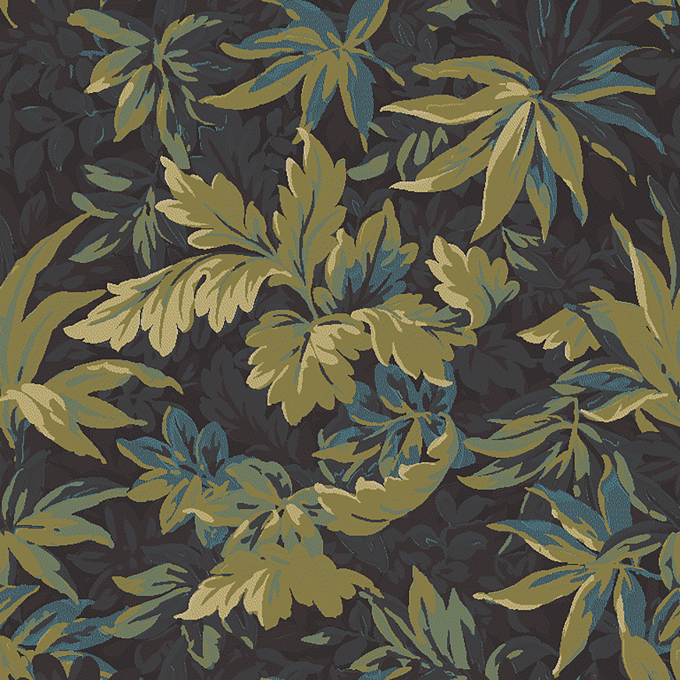 tapestry leaves  green