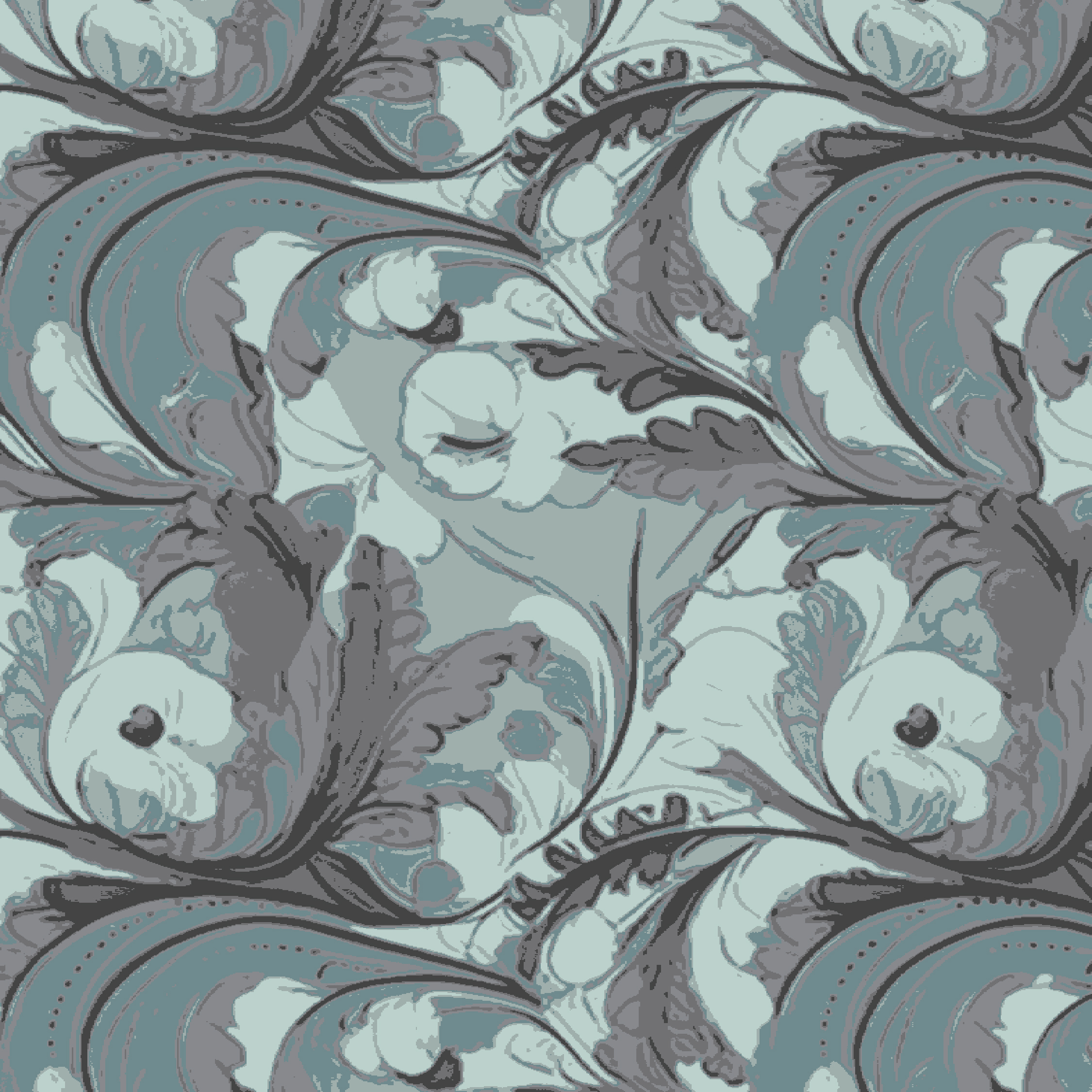 Colortec Wool modern damask sage