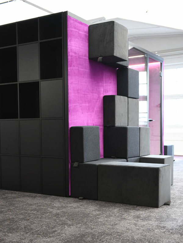 FLOW – Zusatzelemente für Acoustic Modular Rooms