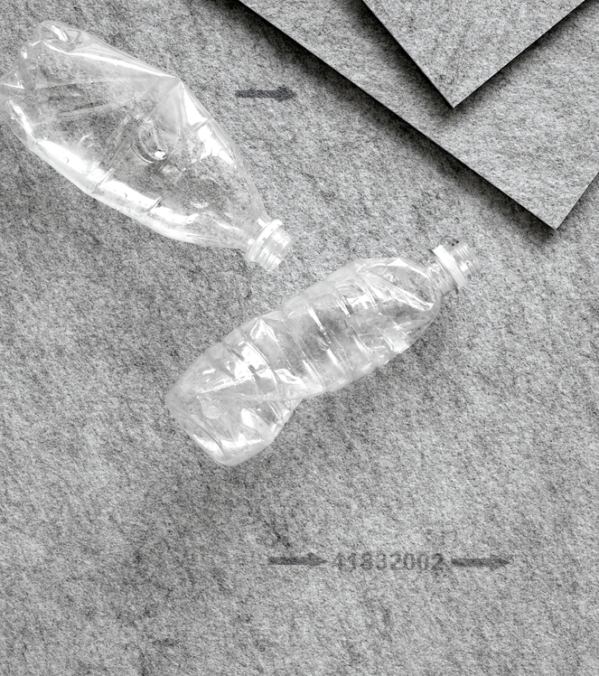 Von gebrauchten Plastflaschen